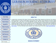 Tablet Screenshot of lebanonhousing.org